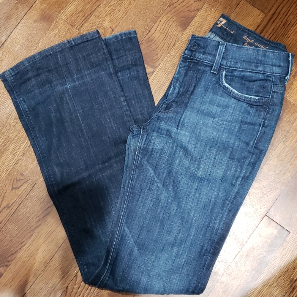 7 For All Mankind High Waisted Bootcut Jeans 27